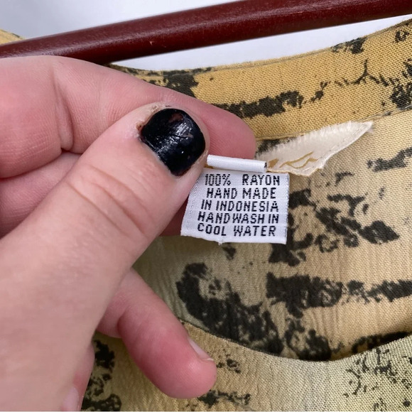 Daya Maxi Dress Womens Size Medium Gold Green Neon Snakeskin Print Half Sleeve - Picture 9 of 12